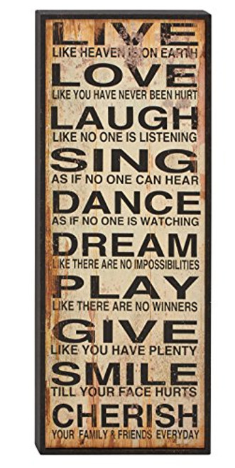 Benzara Great and Spirited Wood Wall Panel Benzara Great and Spirited Wood Wall Panel