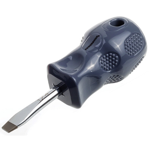Powerbuilt - 1/4" x 1-1/2" Stubby Slotted Screwdriver (Acetate), Hand Tools, Screwdrivers, Drivers - Acetate Handles (646116)