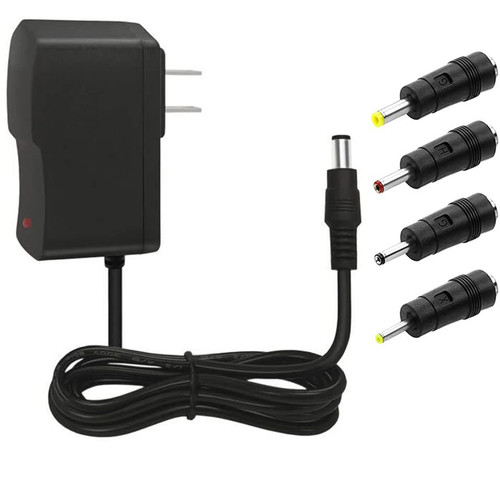 MTYTOT 5V 1A DC Power Supply Adapter 5W AC/DC Power Adapter AC 100V-240V to DC 5 Volt 1Amp 0.5A Replacement Power Cord 5.5mm*2.1mm/2.5mm us Plug with 4TIPS