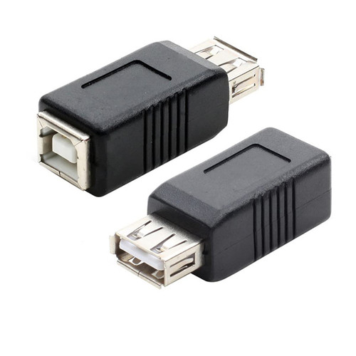 Herfair USB A to B Adapter, USB 2.0 A Female to USB B Female Printer Converter (F/F, 2 Packs)