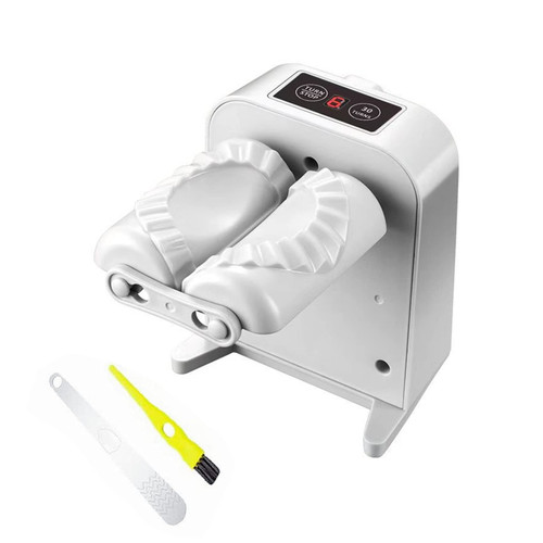Automatic Dumpling Maker Mould, Machine Household Dumpling Maker Press, Electric Dumpling Machine with Spoon and Brush, Adjustable & Easy to Operate Home Dumpling Press