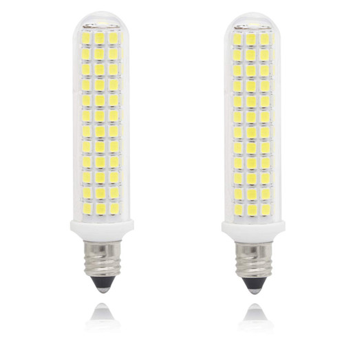 Ineed JD E11 120V led Bulbs 100W, Jd t4 e11 Mini Candelabra Base 100w Halogen Bulbs Replacement, Pack of 2 (Daylight White 6000K)
