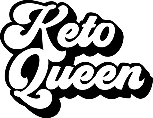 Car Sticker Keto Queen Diet Lifestyle Health Fitness Car Window Decal Sticker White 7 Inch