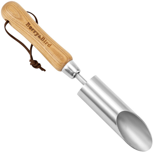 Berry&Bird Bulb Planter Tool, 12" Garden Bulb Transplanter Tool, Stainless Steel Manual Hole Digger with Wooden Handle, Transplanting Agricultural Dibble Tool for Seed Planting & Flower Planter Berry&Bird Bulb Planter Tool, 12" Garden Bulb Transplanter Tool, Stainless Steel Manual Hole Digger with Wooden Handle, Transplanting Agricultural Dibble Tool for Seed Planting & Flower Planter