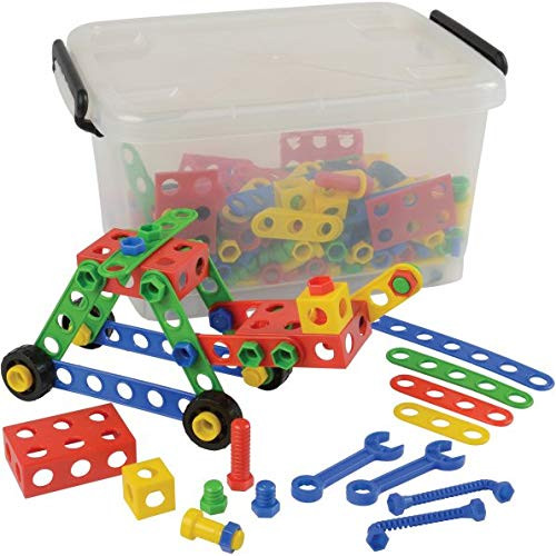 Constructive Playthings JTM-30 Nuts & Bolts Construction Builder 316 pc. Set