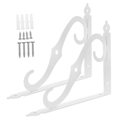 Adjustable Shelves 1 Set Bracket for Storage Wall Floating Shelves Wall Mounted Shelf Floating Shelf Hardware Wall Mount Shelves Ornamental Shelf Brackets Storage Rack Bracket