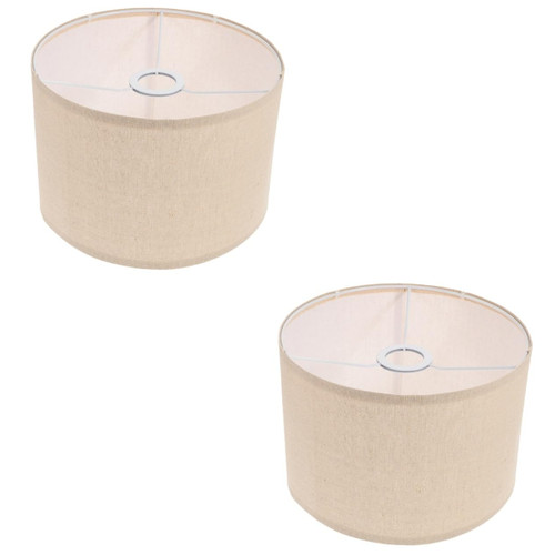 DOITOOL 2pcs Linen Lampshade Pendant Light Shade Desk Lamp Shade Side Table Lampshade Lampshades for Table Lamp Mini Lamp Shades Square Lamp Shade Simple Lamp Shade Replacement Lamp Shade