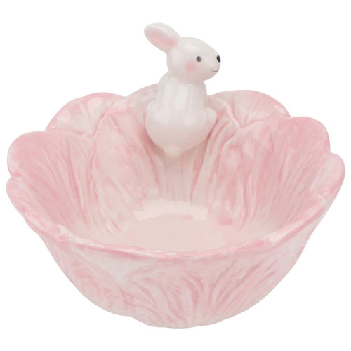 Easter Candy Dishes Easter Bunny Bowl Ceramic Rabbit Bowl Easter Candy Bowl Snack Appetizers Nut Dish Table Decoration Salad Bowl With Cabbage Rabbit Shaped Candy Bowls for Kids