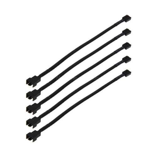 4 Pin PWM Fan Extension Cable PC Fan Power Braided Sleeved Extension Cable Adapter, For Case 4-Pin Cooling Fans Cable