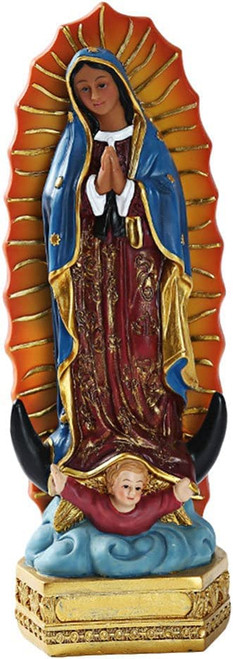 Sculpture Home Decor Statue Figurines Our Lady of Grace Religious Statue Decoration Catholic Religious Mary Blessed Virgin Mother Figurine Memorial Statue For Mothers Day Home Table Decoration ( Color