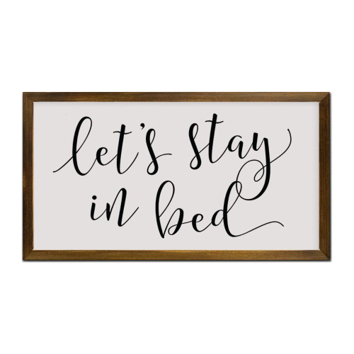 Arupkeer Lets Stay in Bed Sign for Above Bed Stay in Bed Wood Sign Bedroom Wall Decor Farmhouse Bedroom Bedroom Wall Art Framed Sign Arupkeer Lets Stay in Bed Sign for Above Bed Stay in Bed Wood Sign Bedroom Wall Decor Farmhouse Bedroom Bedroom Wall Art Framed Sign