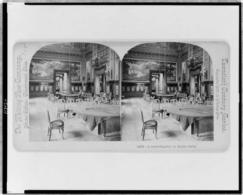 HistoricalFindings Photo: Photo of Stereograph,Gambling Hall,Monte Carlo,Monaco,Casino,c1900,Chairs