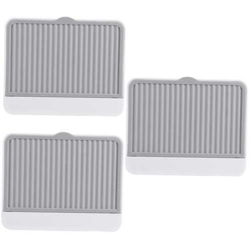 Cabilock 3 Pcs Wall Mounted Soap Dish Wall Mounted Shelf Wall Ledge Shelf Plastic Soap Holder Bathroom Wall Bathroom Storage Rack Wall- Mounted Soap Box Plastic Soap Rack Soap Storage Rack