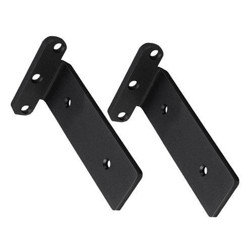 SHOWERORO 2pcs Shelf Bracket Metal Bracket Hardware Brackets Black Shelves Floating Shelves Brackets Shelves Bracket Supports Right Angle Bracket Corner Bracket Metal Brackets for Shelves