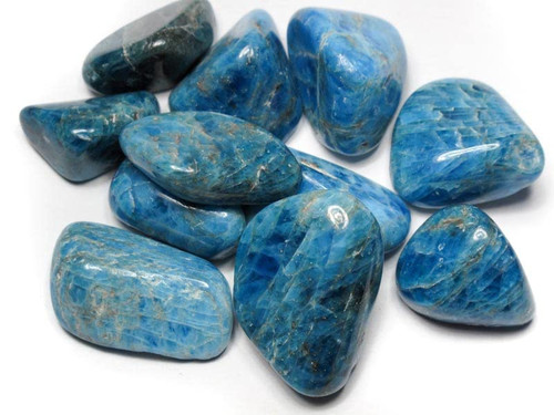 Pachamama Essentials Blue Apatite Tumbled - Healing Stone - Crystal Healing 20-25mm (1)
