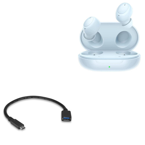 BoxWave Cable Compatible with Oppo Enco Buds - USB Expansion Adapter, Add USB Connected Hardware to Your Phone for Oppo Enco Buds