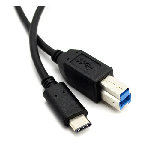 3ft USB-C USB 3.1 C Type Connector to USB 3.0 B Type Male Data Cable Suitable for Mac Pro Dell Cell Phone & Printer&Hard Disk 1m