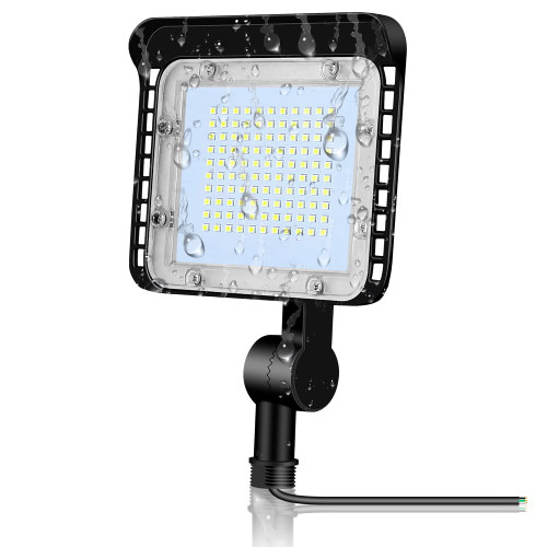 50W LED Flood Light Outdoor,7230LM Super Bright Dusk to Dawn Photocell,100-277V Commercial Lighting IP65 Waterproof Adjustable Knuckle Mount,5000K Daylight Floodlight for Yard,Garden,Garages,Warehouse 50W LED Flood Light Outdoor,7230LM Super Bright Dusk to Dawn Photocell,100-277V Commercial Lighting IP65 Waterproof Adjustable Knuckle Mount,5000K Daylight Floodlight for Yard,Garden,Garages,Warehouse