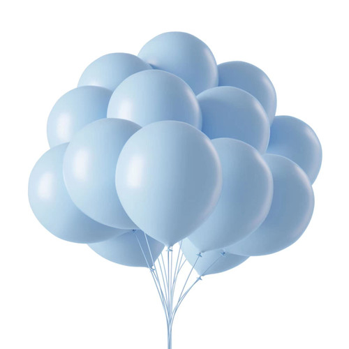 Pastel Blue Balloons, 50pcs 12inch Light Blue Latex balloons, Baby Blue Party Balloons for Baby Shower, Gender Reveal, Birthday Party Decorations