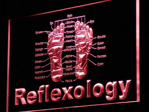 ADVPRO Reflexology Foot Massage Shop LED Neon Sign Red 12 x 8.5 Inches st4s32-j141-r