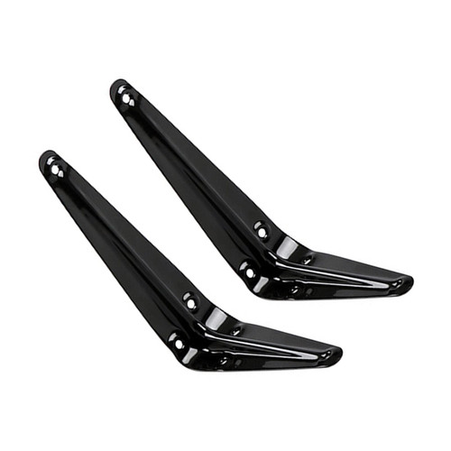 Shelf Support Bracket, Wall-Mounted L-Shaped Shelve Bracket, Metal Floating Shelving Brackets, Shelf Brackets for Connecting/Repairing/Decorating Furniture, Black, White,Black-25x20cm/9.8*7.9in