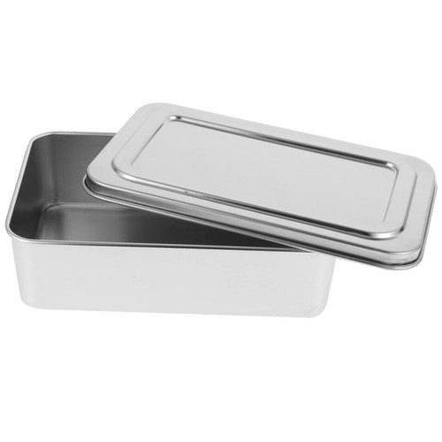 UPKOCH Loaf Pan Bread Toast Box Mold Cake Baking Box Bread Baking Pan with Lid Cake Box Stainless Steel Baking Bread Box for Baking Bread