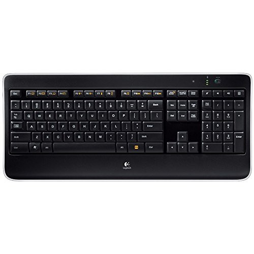 Logitech K800 Wireless Illuminated Computer Keyboard 920-002359(Renewed)