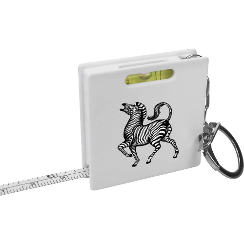 'Zebra' Keyring Tape Measure/Spirit Level Tool (KM00028736)