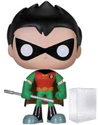 Funko Pop! TV: Teen Titans Go! - Robin Vinyl Figure (Bundled with Pop Box Protector Case)