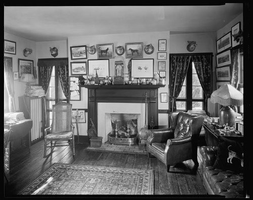 HistoricalFindings Photo: Benton,Houses,fireplaces,Woodwork,Chairs,VA,Virginia,Architecture,South,c1930