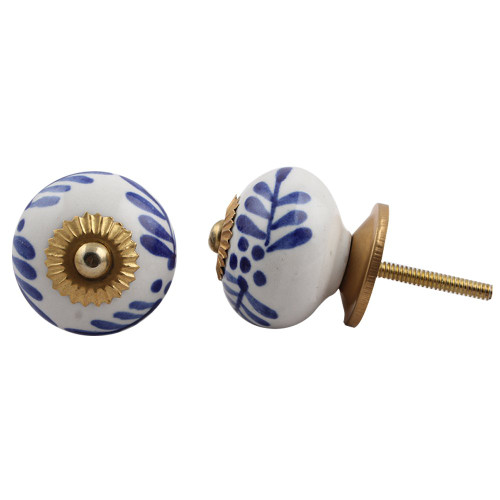 Indian Shelf 2 Pack Vintage Knobs|Floral Western Cabinet Knobs|Multicolor Knobs for Dresser Drawers Kids|Ceramic Western Dresser Knobs|Dresser Drawer Knobs & Pulls|Kitchen Cabinet Drawer Pulls