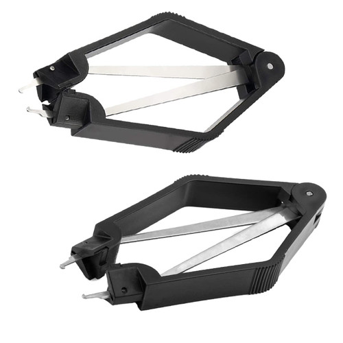 3.9"/100mm Stainless Steel PLCC IC Chip Extractor, Motherboard Circuit Board Component Puller, Chip Extraction Puller Tool 2pcs