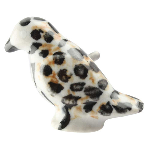 Indian Shelf 8 Pieces Dresser Drawer Knobs Vintage | Dotted Bird Decorative Dresser Knobs | Black Bedroom Dresser Knobs and Pulls | Ceramic Door and Drawer Pulls | Fancy Knobs | Fancy Cabinet Knobs