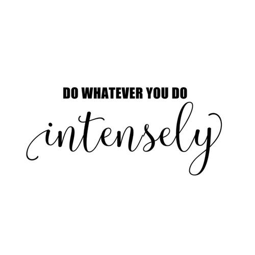 Vinyl Wall Quotes Stickers Do Whatever You Do Intensely Modern Wall Art Murals Home Decorations with Saying Quotes Wall Decals Stickers for Bumper Family School Cups 28in