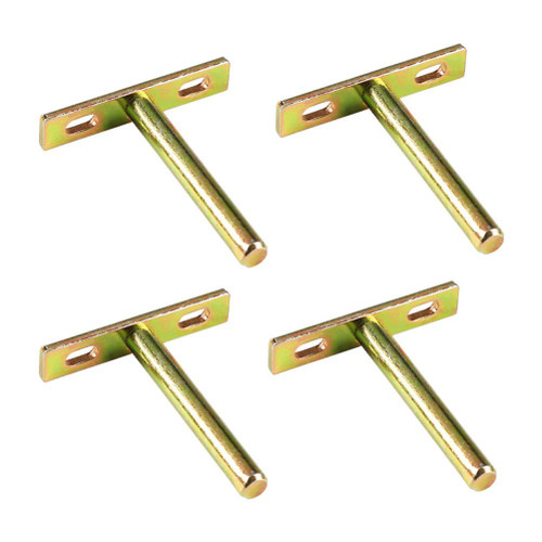 DOITOOL Kitchen Cabinet Shelf 4Pcs Floating Shelf Brackets Heavy Duty Hidden Shelf Brackets Blind Steel Shelf Support Hardware Concealed Brace for Wall Shelves Home Decor Stainless Shelf