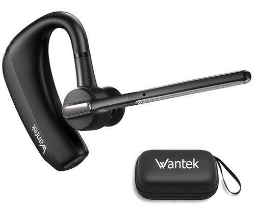 Bluetooth Headset with CVC8.0 Dual Mic Noise Cancelling, Bluetooth Earpiece V5.0 Hands-Free Wireless Headset for iPhone Android Cell Phone Trucker Business Office, Super Light, Clear Chat Bluetooth Headset with CVC8.0 Dual Mic Noise Cancelling, Bluetooth Earpiece V5.0 Hands-Free Wireless Headset for iPhone Android Cell Phone Trucker Business Office, Super Light, Clear Chat