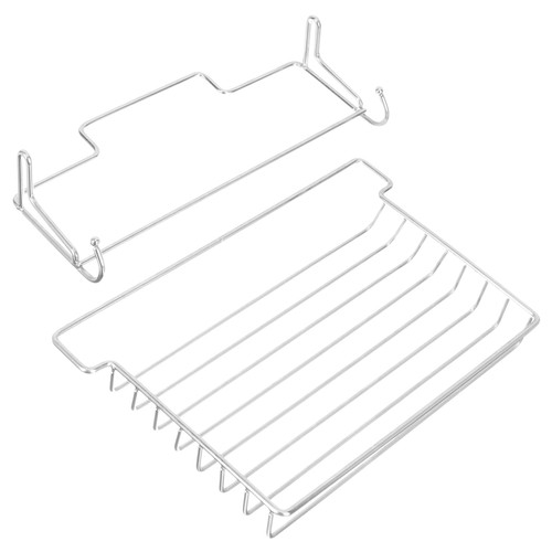 Hoement Stainless Steel Storage Rack Wall Mount Corner Shelf Foldable Shelves Stainless Steel Rack Shelving Decorative Corner Shelves Wall Mounted Bathroom Shelf Wall Hanging Decor Shampoo