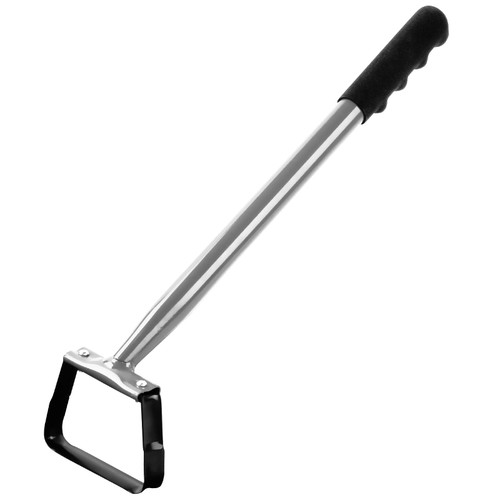Walensee Mini Action Hoe for Weeding Stirrup Hoe Tools for Garden Hula-Ho with 14- Inch Scuffle Loop Hoe Gardening Weeder Cultivator, Sharp Durable Metal Handle Weeding Rake with Cushioned Grip, Grey Walensee Mini Action Hoe for Weeding Stirrup Hoe Tools for Garden Hula-Ho with 14- Inch Scuffle Loop Hoe Gardening Weeder Cultivator, Sharp Durable Metal Handle Weeding Rake with Cushioned Grip, Grey