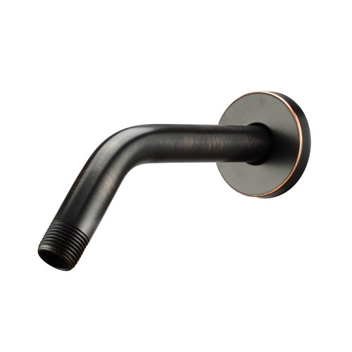 Purelux Shower Arm 8 Inches Universal Replacement Made of Stainless Steel, Oil Rubbed Bronze Finish Flange Included