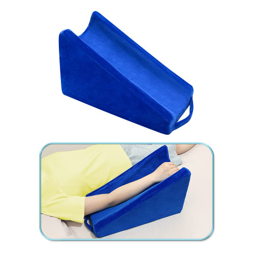 Zelen Arm Elevation Pillow Support Arm Wedge Elevating Post Surgery Pillow Elevated Wedge Arm Pillows for Sleeping Wheelchair Arm Pads Elbow Pillow Surgery Recovery for Broken Arm Therapy Wedge Foam