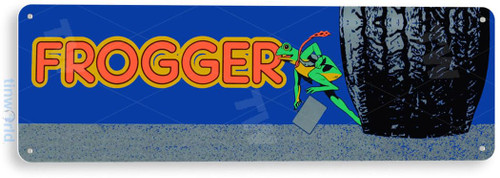 Tinworld Frogger Arcade Marquee Sign B062