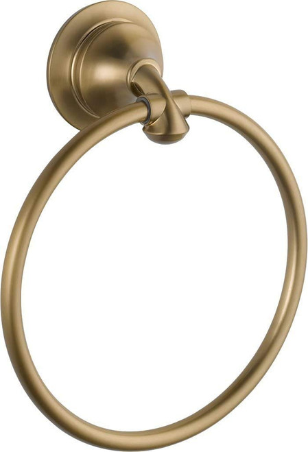 DELTA FAUCET 79446-CZ Linden Wall Mounted Towel Ring in Champagne Bronze
