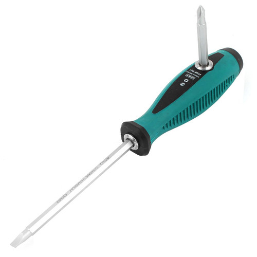 uxcell 2-in-1 Set Bit 2 Way Slotted Phillips Screwdriver with Handle, 6mm