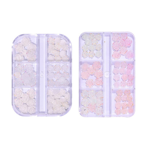 2 BOXES 3D Flower Nail Charms for Acrylic Nails, 12 Grids 3D Nail Art Flowers, Rhinestone White Pink Blue Cherry Blossom Light Change Spring Summer Acrylic Flowers for Nails with Pearls Manicure DIY Nail Decorations (camellia) 2 BOXES 3D Flower Nail Charms for Acrylic Nails, 12 Grids 3D Nail Art Flowers, Rhinestone White Pink Blue Cherry Blossom Light Change Spring Summer Acrylic Flowers for Nails with Pearls Manicure DIY Nail Decorations (camellia)