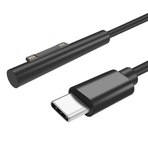 MQDITH Surface Connect to USB C Charging Cable Compatible with Microsoft Surface Pro 7/6/5/4/3, Surface Go 2/1, Surface Laptop 3/2/1, Surface Book1(Black, 6ft)
