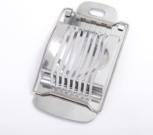 Slicer for Hard Boiled Eggs, Stainless Steel Wire, Heavy Duty Aluminium Egg Cutter Dishwasher Safe 15x8cm