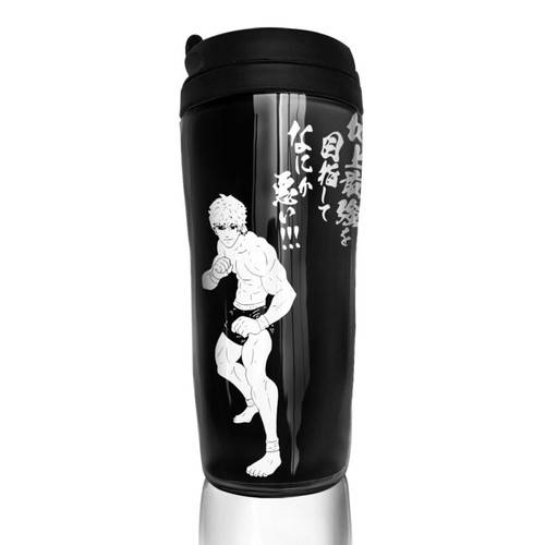 UKEWEI Anime Coffee Cups Baki The Grappler Hanma Baki Portable Vacuum Double Insulated Cups Fashion Travel Mugs 12 Oz
