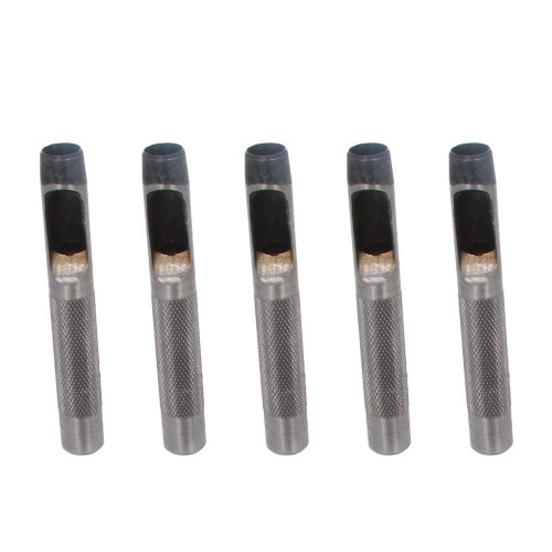 Bettomshin Leather Craft Hollow Hole Punch, Round Hollow Punch, Craft Punch Tool, Hollow Hole Punch Cutter Tool, Round Carbon Steel Leather Craft Hole Punch, 10mm Hole Punch, 5Pcs