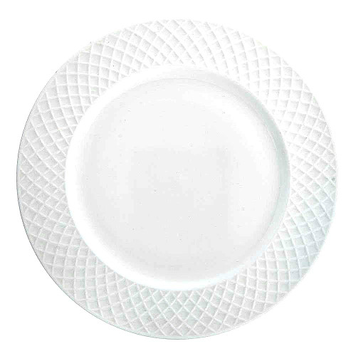 Trellis White Salad/Luncheon Plate (1 Piece) | Fine Bone China | Mikassa