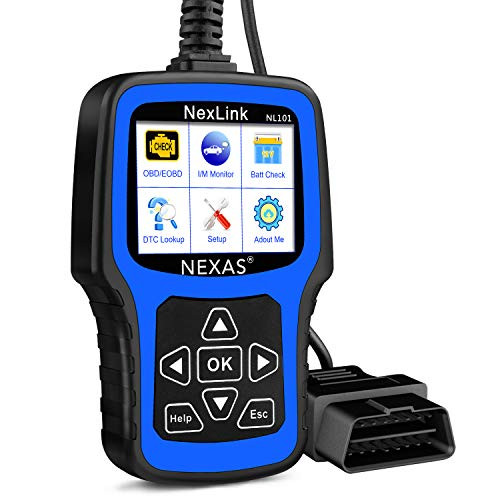NEXAS NL101 Car Code Reader Automotive Diagnostic Tool Check Engine Light Obd2 Scanner Fault Code Scanner with Battery Test